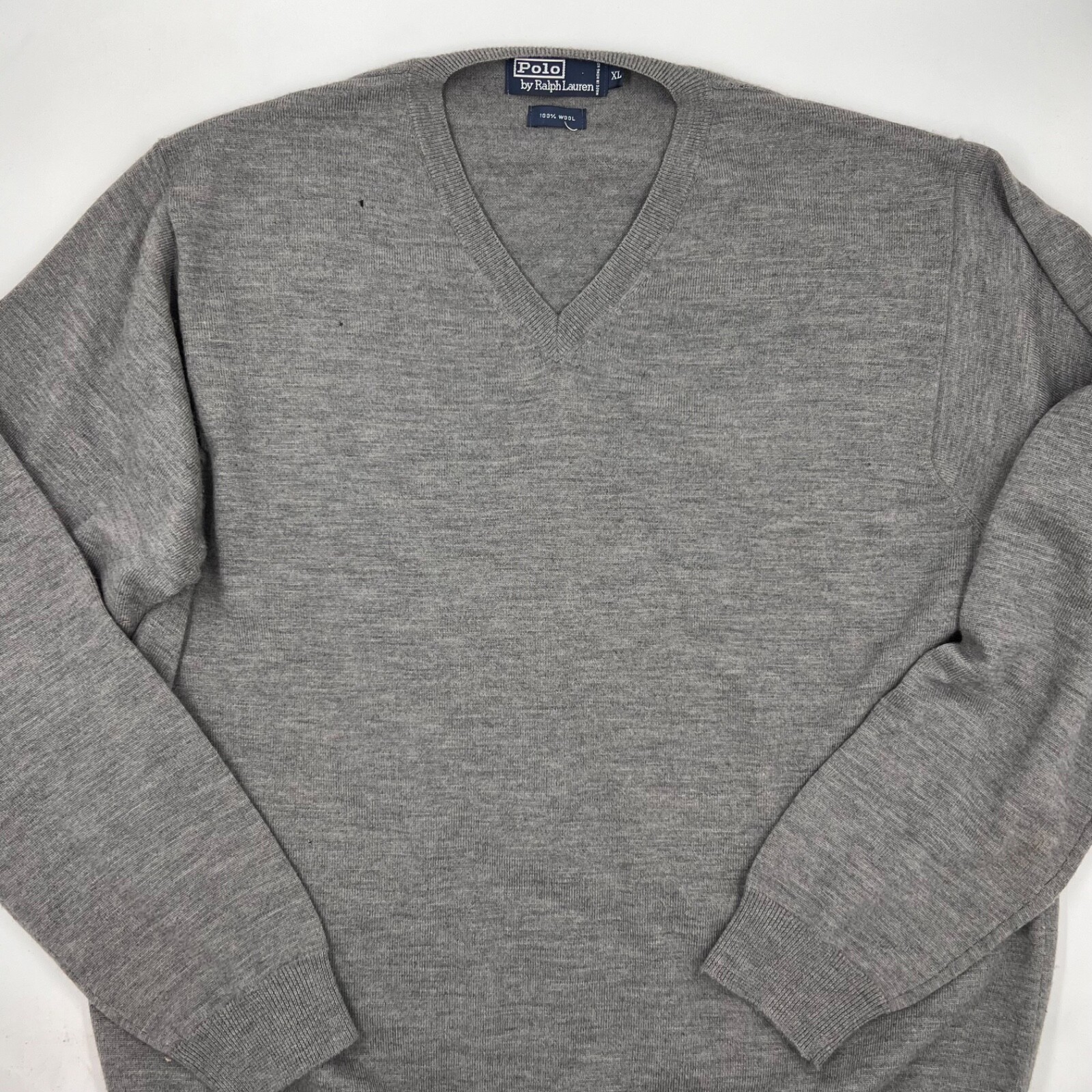 1990 Polo Vneck cotton sweater, XL