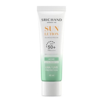 Acne-Care Sunscreen! Srichand SPF50+ PA++++ (40ml) X1. Nourishes & protects.