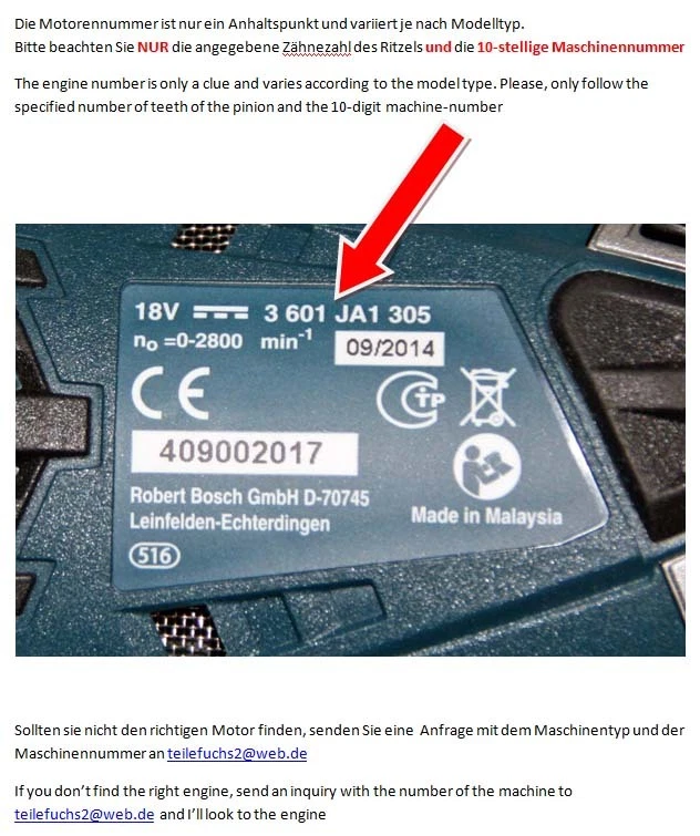 Motor Bosch PSB 18 Li 2 2609003662 (1607022541) | eBay 