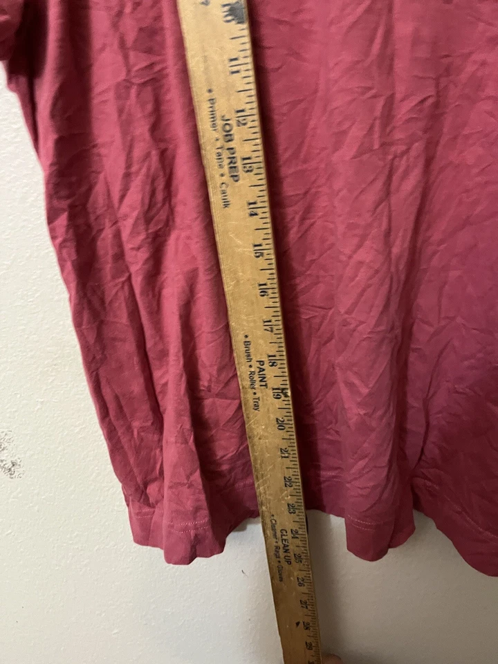 Van Heusen para ella Talla Grande Rosa Blusa Camiseta Algodón Manga Corta, Henley Foto 4 de 4