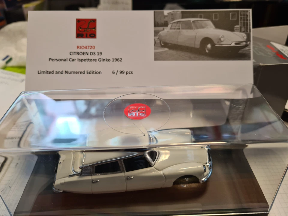 Citroen DS 19 Personal Car Ispettore Ginko 1962  1/43 RIO4720 Made in Italy - Immagine 2 di 2