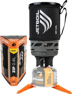 Jetboil Zip 0.8L Portable Fast Boil Stove with Easy-Turn Knob Igniter