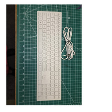 Genuine HP White Slim Wired USB Keyboard 928510-001 QWERTY Low Profile OEM