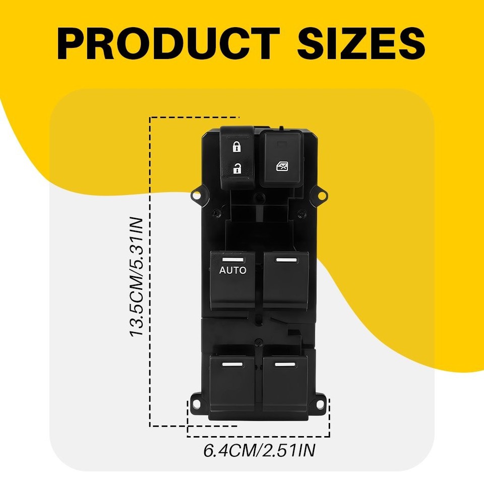 Master Power Window Switch For Honda CRV 2011-2013 Front Left 35750-T0A ...