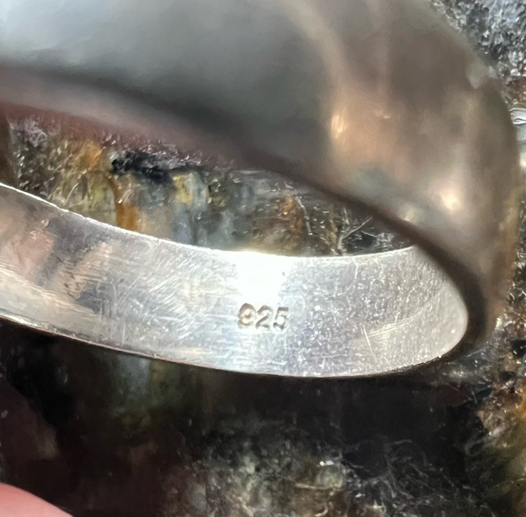 Silver 925 Moonstone Ring - image 4