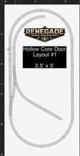 KATO N Scale 2.5  x 5  Hollow Core Door Layou...