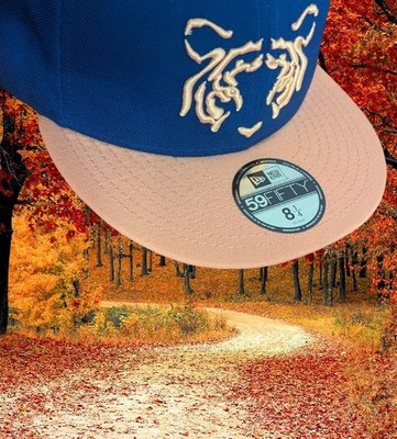Esto Es Tigres Fútbol Fitted Hat - Size 8 1/4 Blue Gold - New Era Soccer 8.25 