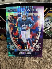 2025 Panini Rookies & Stars  Crusade Abdul Carter #24 Blue Prizm Square/210 (RC)