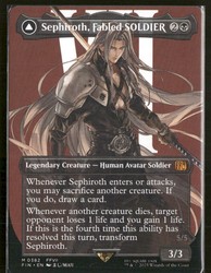 Sephiroth, Fabled SOLDIER (Borderless) (0382) - Final Fantasy MTG