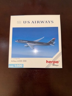 Herpa Wings 508407 1:500 Die-cast US Airways Airbus A330-300 - New in Box 
