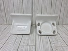 Vintage White Ceramic Soap Dish Tumbler Cup Tray Toothbrush Holder Mid Century