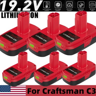 1-6pack 3.5AH For Craftsman C3 19.2 Volt Li-ion XCP Battery OR Charger 1323903