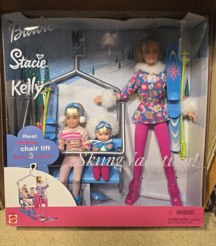 Barbie Stacie Kelly Skiing Vacation! - New in Box, Great Condition