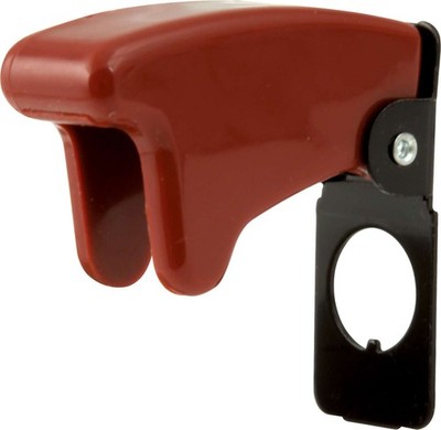 QuickCar Toggle Switch Safety Cover - Flip Style - Red - Each 50-501