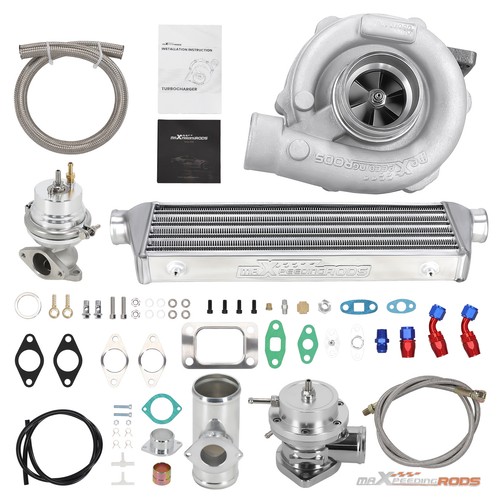 T04E Universal Turbo t3 Turbocharger Intercooler Oil Lines BOV Adapter Kit