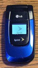 LG LX150 - Blue and Black  Sprint  Very Rare Cellular Flip Phone
