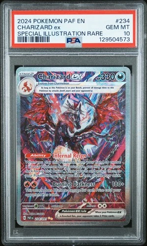 Pokemon 2024 Charizard ex 234/091 SIR Paldean Fates GEM MINT PSA 10