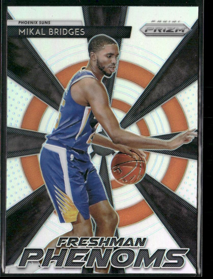 2018-19 Panini Prizm Mikal Bridges #16 Freshman Phenoms Silver RC Phoenix Suns