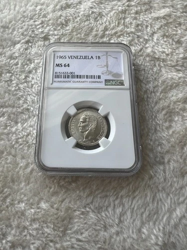 *1965 VENEZUELA 1B - NGC MS64 Cert# 8151633-001