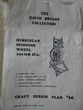 DAVID BRYANT DRAWINGS OF HEBRIDEAN SPINNING WHEEL & GRANDFATHERS CLOCK
