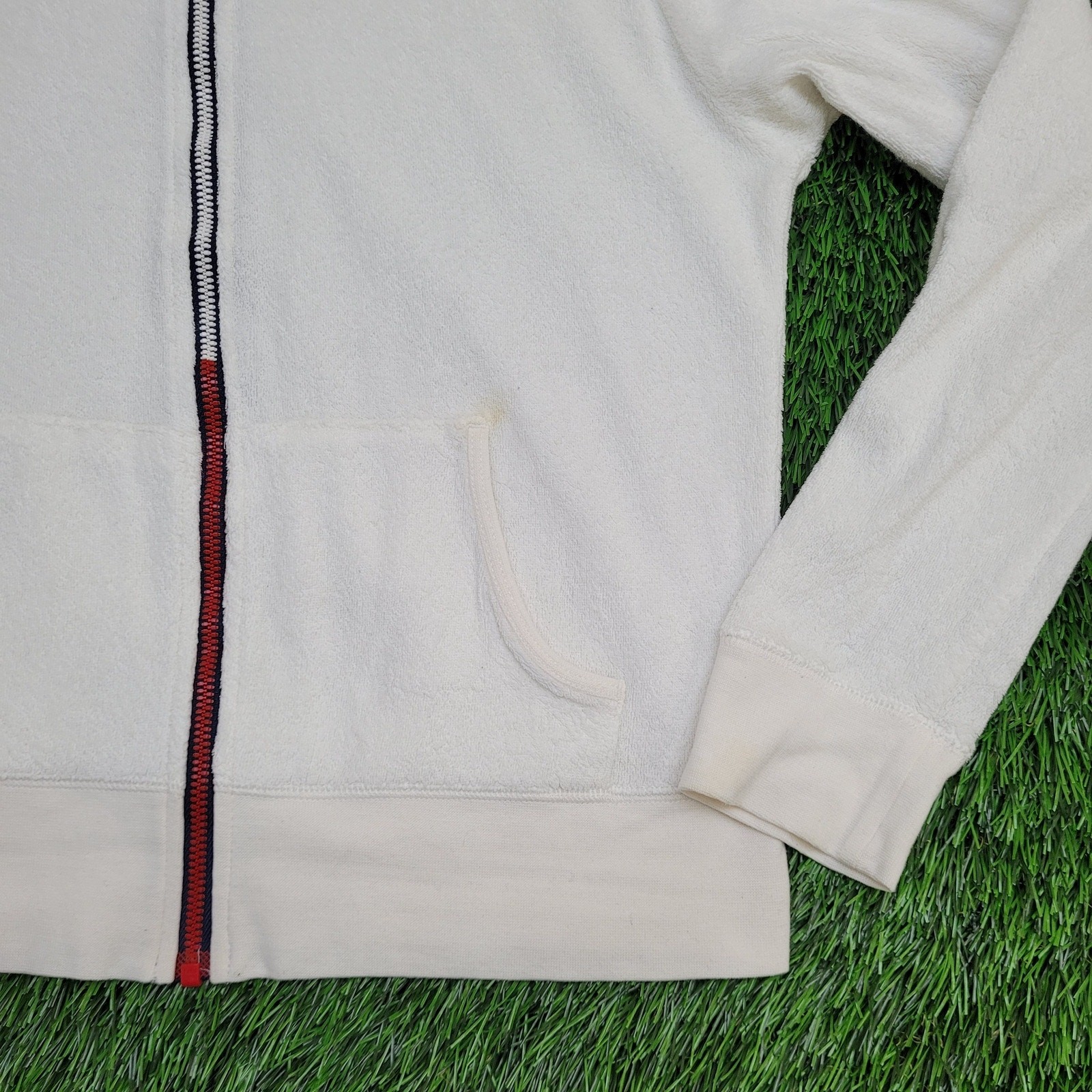 Vintage Y2K Tommy-Hilfiger Terry Hoodie Jacket Womens 2XS/XS 17x19 Cropped thumbnail 5