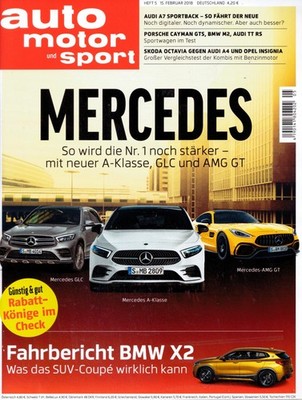 auto motor und sport 5/2018, u.a. Audi A7 SB, TT RS, BMW M2, Porsche Cayman GTS