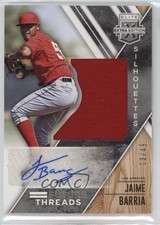 2017 Panini Elite Extra Edition Silver 3/49 Jaime Barria #FTSA-JB Auto 4r3