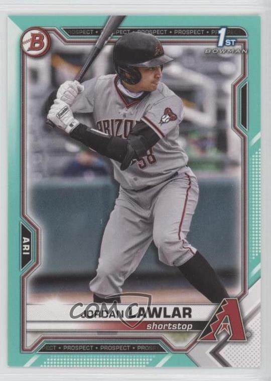 2021 Bowman Draft Aqua 136/199 Jordan Lawlar #BD-194 1bk5