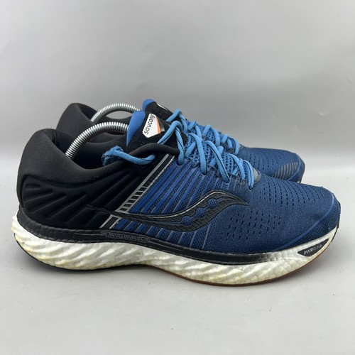 Saucony Triumph 17 Running Shoes Men Size 11 Blue Black Comfort Low Top Sneakers