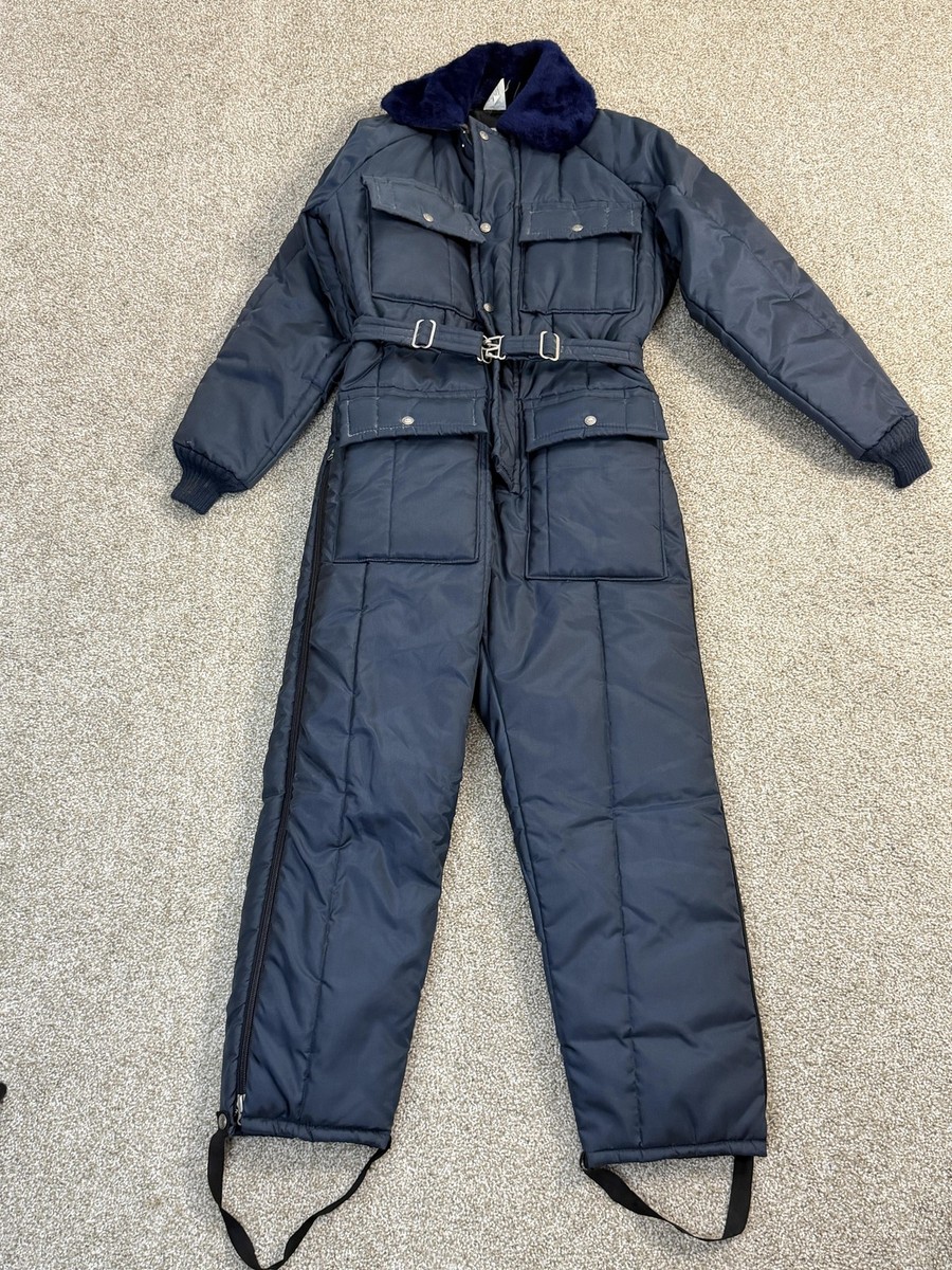 Vintage Walls Blizzard Pruf Insulated Coveralls Mens Small Belted