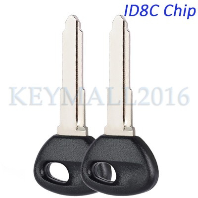 2 Transponder Ignition Key for MAZDA MPV 626 Miata MX5 ID8C Chip