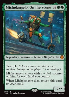 Michelangelo, On the Scene TMNT Magic The Gathering MTG