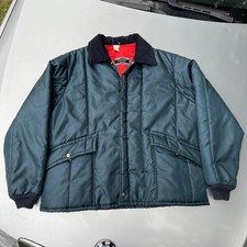 Blue Sears Work'n leisure 80s jacket with a navy corduroy collar