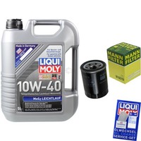 Mann Inspektionspaket 5L Liqui Moly 10W-40 FüR Subaru Forester 2.0 AWD 2.5