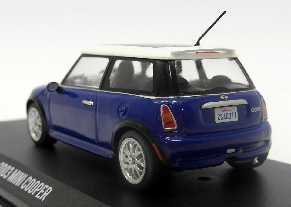 Greenlight escala 1/43 diecast 86546 trabajo italiano 2003 Mini Cooper azul Foto 3 de 4