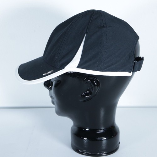 Adidas Hat Cap Strap Back Black Lightweight Aeroready Golf Tennis Running - Picture 2 of 6