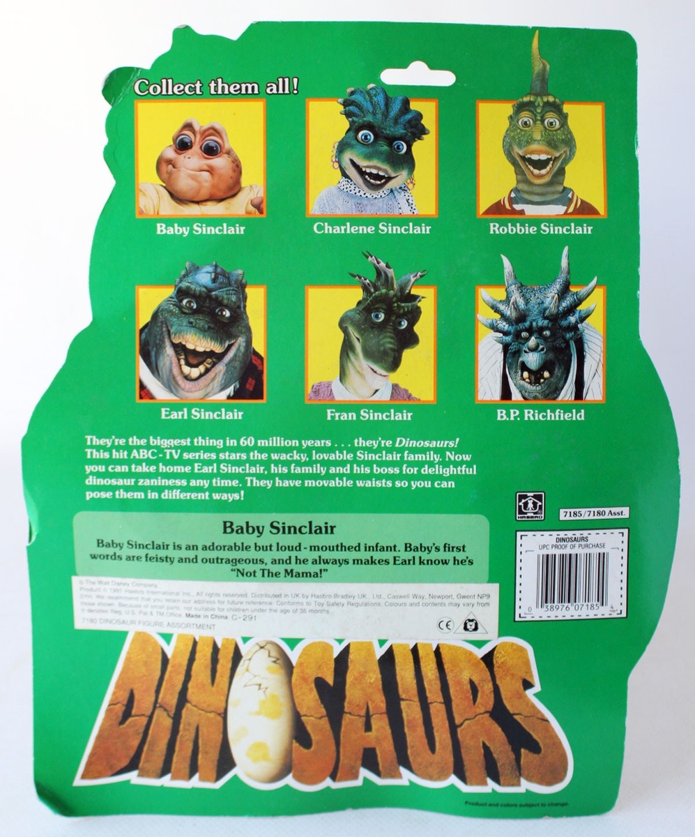 RARE VINTAGE 1991 DINOSAURS BABY SINCLAIR FIGURE HASBRO NEW SEALED