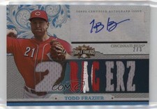 2014 Topps Triple Threads Relics Sapphire 2/3 Todd Frazier #TTAR-TF5 Auto 0c6