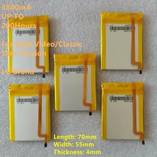   3800mAh Battery Upgrade replacement for iPod Classic 6 6.5 7 Video 5 5.5 Thin