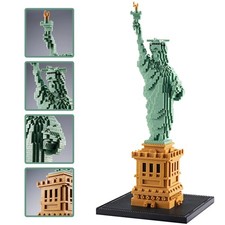 Micro Building Blocks Statue of Liberty Sets for Adults, a New York Famous La...