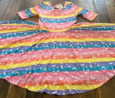 Dot Dot Smile size 8/10 girls unicorn Ballerina twirl dress new