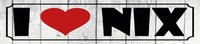 Blechschild 10X46 Cm I Love Nix Herz Deko Geschenk Schild