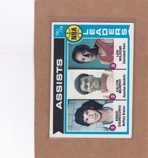 1974-75 TOPPS BASKETBALL NBA LEADERS #149 LEN WILKENS ERNIE DIGREGORIO EX*A43325