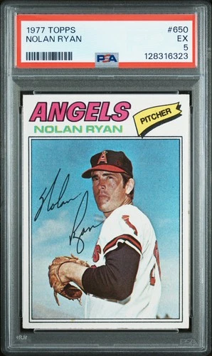128316323 Nolan Ryan 1977 Topps #650 PSA 5