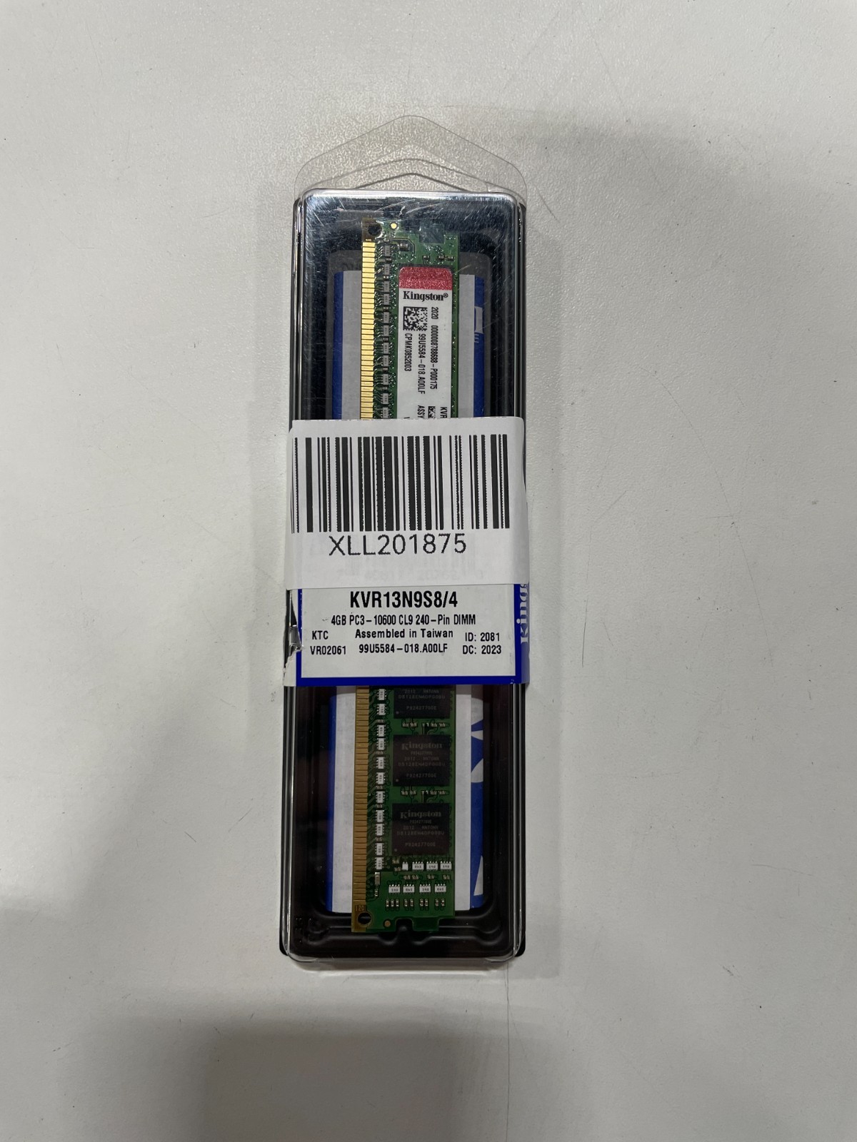 Kingston KVR13N9S8/4 4GB 1Rx8 PC3 10600U Memory Dimm