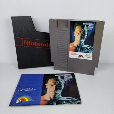 Terminator 2 T2: Judgment Day (Nintendo NES) Cart Manual & Sleeve - Free S&H