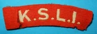 WW2 KINGS SHROPSHIRE LIGHT INFANTRY SHOULDER TITLE PATCH GENUINE MILITARY BADGE