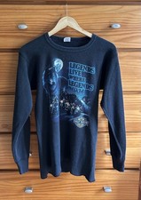 Vintage 1991 Harley Davidson Billings MT Wolf Thermal Waffle Knit - XL