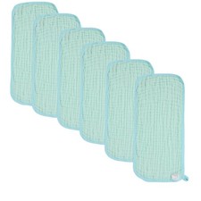 6 PCS Baby Burp Cloths Muslin Washcloths Extra Soft 100 Cotton 20x10 Inch