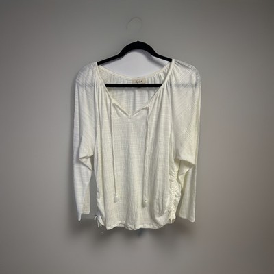 style co Top Blouse Large Bojo Retreat Winter White